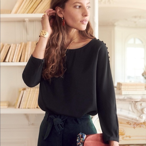 Sezane Tops - *SOLD* Sezane Emy Silk Blouse NWT